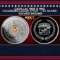 Cadillac 1906 & 1963 Colorized Logos Style - 1 oz Silver Round Round