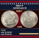 1882-p Morgan Dollar $1 ms66 SEGS