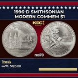 1996-d Smithsonian Modern Commem Dollar $1 ms70 SEGS