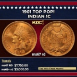 1901 Indian Cent TOP POP! 1c ms67 rd SEGS