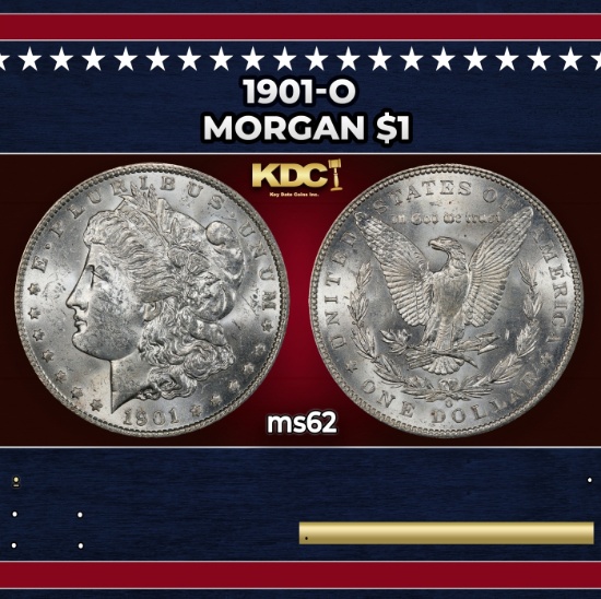 1901-o Morgan Dollar $1 Grades ms62