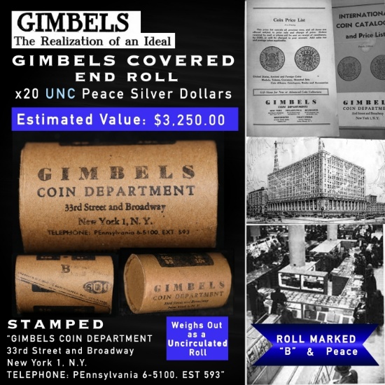 NEW! *WatchmakerÂ’s Hoard* Original Covered End Coca Cola Mixed Lincoln Wheat Cent Roll 1c 50 Coins