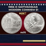 1996-d Smithsonian Modern Commem Dollar $1 ms70 SEGS