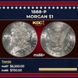 1888-p Morgan Dollar $1 ms66+ SEGS