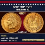 1909 Indian Cent TOP POP! 1c ms67+ rd SEGS