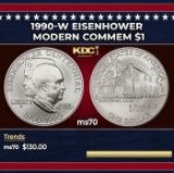1990-w Eisenhower Modern Commem Dollar $1 ms70 SEGS