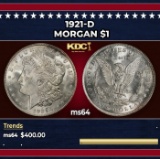 1921-d Morgan Dollar $1 Grades ms64