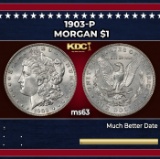 1903-p Morgan Dollar $1 Grades ms63