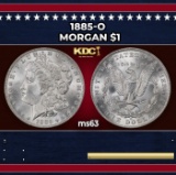1885-o Morgan Dollar $1 Grades ms63