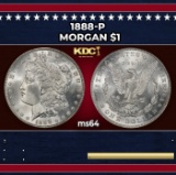 1888-p Morgan Dollar $1 Grades ms64
