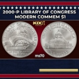 2000-p Library of Congress Modern Commem Dollar $1 ms70 SEGS