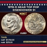 1978-d Eisenhower Dollar Near Top Pop $1 ms66+ SEGS
