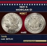 1921-s Morgan Dollar $1 Grades ms65