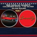 1959 Cadillac Biarritz Colorized Style - 1 oz Silver Round Round