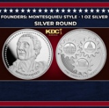 Founders: Montesquieu Style - 1 oz Silver Round Round