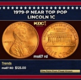 1979-p Lincoln Cent Near Top Pop 1c ms67 rd SEGS