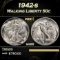 1942-s Walking Liberty Half Dollar 50c Grades ms66