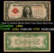 1928 $1 United States Note Ultra Rare Red Seal Grades vf+