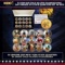 15 Coin 24K Gold Plated Thanksgiving Day Parade NY State Quarters Set w/ Box Other Toy