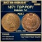 1871 Indian Cent TOP POP! 1c ms66+ RB SEGS