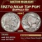 1927-d Buffalo Nickel Near Top Pop! 5c ms66 SEGS