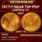 1917-p Lincoln Cent Near Top Pop 1c ms67+ rd SEGS