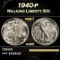 1940-p Walking Liberty Half Dollar 50c Grades ms66
