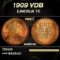 1909 VDB Lincoln Cent 1c Grades ms66 rd