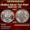 1945-d Mercury Dime Near Top Pop! 10c ms68+ FSB SEGS