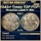 1943-p Walking Liberty Half Dollar Toned TOP POP! 50c ms68+ SEGS