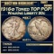 1916-d Walking Liberty Half Dollar Toned TOP POP! 50c ms67+ SEGS