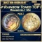 1956-p Roosevelt Dime Rainbow Toned TOP POP! 10c ms68+ SEGS