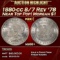 1880-cc 8/7 Rev '78 Morgan Dollar Near Top Pop $1 ms66+ SEGS