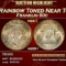 1951-d Franklin Half Dollar Rainbow Toned Near Top Pop 50c ms66+ SEGS