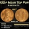 1932-p Lincoln Cent Near Top Pop! 1c ms66+ rd SEGS