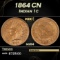 1864 CN Indian Cent 1c Grades ms64