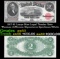 1917 $2 Large Size Legal Tender Note Thomas Jefferson Grades Select AU Signatures Speelman/White