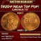 1920-p Lincoln Cent Near Top Pop! 1c ms66+ rd SEGS