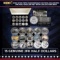2020 WWII 75th Anniversary 15 Piece Colorized JFK Half Dollar Set with Collectors Box Other Toy