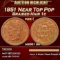 1851 Braided Hair Large Cent Near Top Pop 1c ms66+ bn SEGS