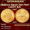 1889-cc Gold Liberty Double Eagle Near Top Pop! $20 ms63 SEGS