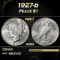 1927-d Peace Dollar $1 Grades ms63