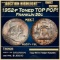 1952-p Franklin Half Dollar Toned TOP POP! 50c ms67+ fbl SEGS