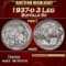 1937-d 3 Leg Buffalo Nickel 5c ms63 USCG