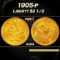 1905-p Gold Liberty Quarter Eagle $2 1/2 ms64 SEGS