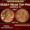 1932-p Lincoln Cent Near Top Pop 1c ms67 rd SEGS