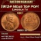 1912-p Lincoln Cent Near Top Pop! 1c ms66+ rd SEGS