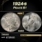 1924-s Peace Dollar $1 Grades ms63