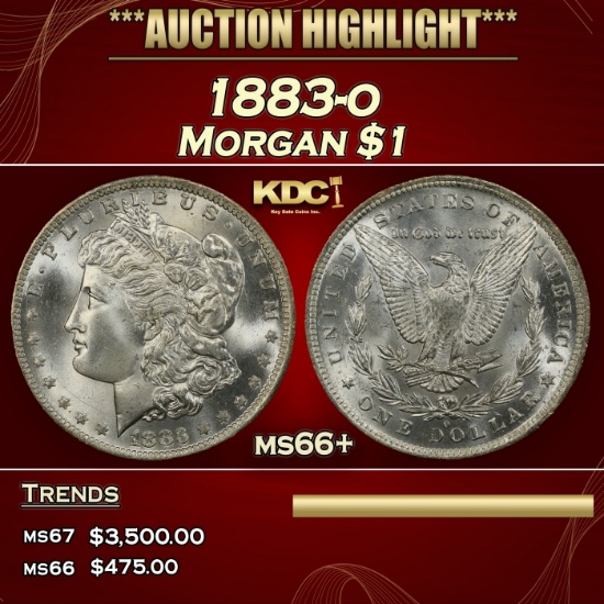 1883-o Morgan Dollar $1 ms66+ SEGS