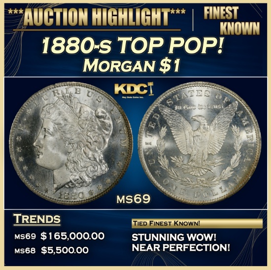 1880-s Morgan Dollar TOP POP! $1 ms69 SEGS